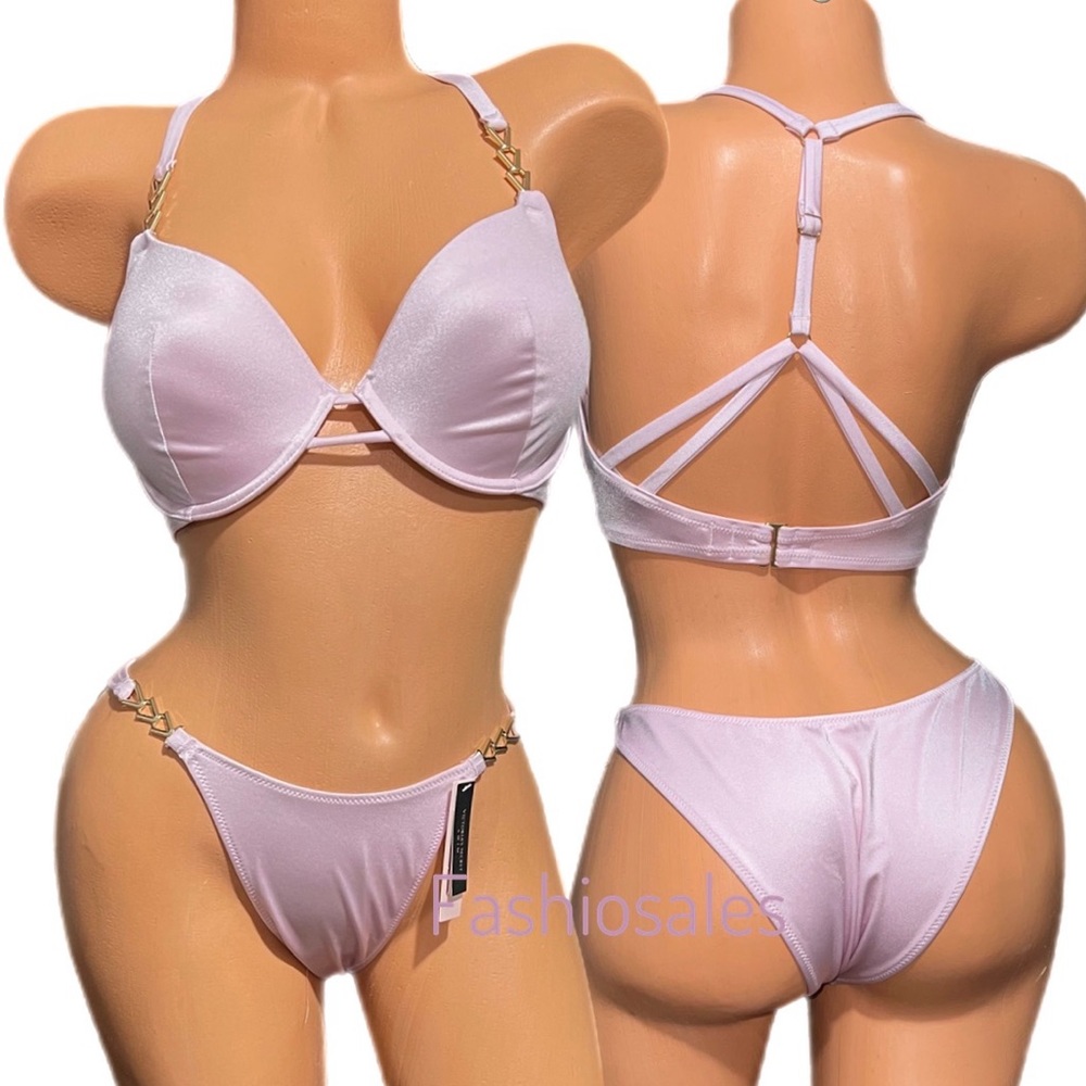 Victorias Secret Swim Push Up Padded Racerback Bikini top & Bottom Set